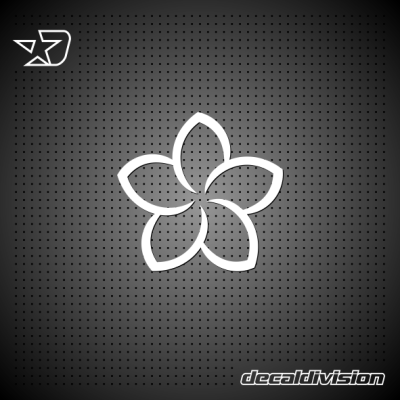 Frangipani Shape Sticker